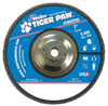 Weiler Tiger Paw Type 27 Non-Woven Zirconium Flap Disc - Medium Grade - 7 in Diameter - 51169 - 012382-51169 - R. S. Hughes Company, Inc.