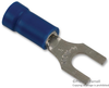 Terminal, Spade/fork, #8, Crimp, Blue; Product Range Abb Thomas & Betts - 65F714 - Newark, An Avnet Company
