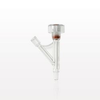 Hemostasis Valve Y Connector, Male Luer Slip, Female Luer Lock Sideport - 80377 - Qosina Corp.