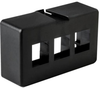 Modu Furniture Faceplate, 3P, Pvc, Black; Accessory Type Hellermanntyton - 75Y0869 - Newark, An Avnet Company