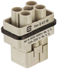 Rectangular Insert, Plug, Q 4/2, 6+ Ground; Product Range Harting - 99H4164 - Newark, An Avnet Company