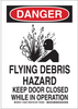 Brady B-555 Aluminum Rectangle White Chemical, Biohazard, Hazardous & Flammable Material Sign - 7 in Width x 10 in Height - 126222 - 754473-74388 - R. S. Hughes Company, Inc.