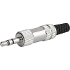 Plug, solder terminal, screened, 3-pole, Audio Plug/Sockets, 3.5 mm - 4832.1300 - SCHURTER Inc