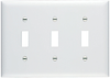 Toggle Switch Wall Plate, Three Gang, White - SP3W - Legrand