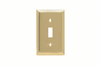 Toggle Switch Wall Plate, One Gang, Polished Brass - SB1PB - Legrand
