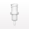 Panel Mount, Female Luer Lock, Barbed, White - 61859 - Qosina Corp.