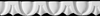 Plaster Ornament, Egg & Dart - 801-08A - Deco Craft USA