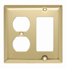 Combination Openings, 1 Duplex Receptacle & 1 Decorator -- SB826PB - Image