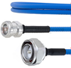 Low PIM 4.1/9.5 Mini DIN Female to 7/16 DIN Male Plenum Cable SPP-250-LLPL Coax in 100 cm and RoHS with LF Solder - FMCA1772-100CM - Fairview Microwave Inc.