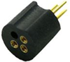 Laser Diode Socket, 2.0mm Pitch circle, Solder Dip, 3Pin -- LD200-3P-xx - Image