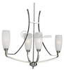 Four-Light Linear Chandelier Fixture - P4435-09 - bulbs.com