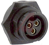 Connector; Solder Cup; 3; Socket; Gold over Nickel 600 V - 70025489 - Allied Electronics, Inc.
