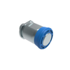 Spring Loaded Plunger, Thread-in, Miniature Size, Without hold-open feature, Steel, Blue Knob - 56-130-008 - Southco