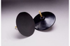 3M 45069 Medium Black PSA Disc Pad - 4 in Diameter - 1/4 in Shank - Shank Thread Attachment - 051144-45069 - R. S. Hughes Company, Inc.