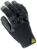 Valeo Black/Gray Large Polyester/Synthetic Leather Mechanic's Gloves - Neoprene Knuckles Coating - 736097-48423 -- 736097-48423