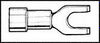 Terminal, Spade/fork, #8, Crimp, Red; Product Range Hoffman Products - 44F121 - Newark, An Avnet Company
