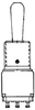 MICRO SWITCH TW Series Toggle Switch, 2 pole, 2 position, Solder terminal, Standard Lever -- 12TW1-261