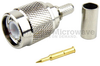 TNC Male (Plug) Connector For RG58, RG303, RG141, LMR-195, LMR-195-FR, 0.195 inch Cable, Crimp/Solder - SC4262 - Fairview Microwave Inc.