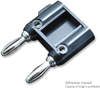 Banana Plug, Double, 15A, Solderless, Black; Gender Mueller Electric - 66W1157 - Newark, An Avnet Company