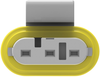 Plug Housing, 3Pos, Nylon 6/6, White; Product Range Te Connectivity - 38AC2942 - Newark, An Avnet Company