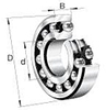 1200 Self Aligning Standard Angular Contact Ball Bearings - 1213 - Emerson Bearing Co.