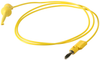 Test Lead, Yellow, 914.4Mm, 60V, 5A; Grabber Test Lead Type Pomona - 10M4288 - Newark, An Avnet Company