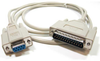 15ft DB9 Female to DB25 Male Null Modem Cable -- NU41-15