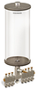 Clear View Multiple Feed Manual Lubricator, 1 gal Acrylic Reservoir, 7 Feeds, 1/8