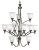 Twelve-Light Chandelier Fixture - P4510-77 - bulbs.com