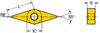T-Max&reg; P insert for turning - VNMG 432 015 - Sandvik Coromant Co.
