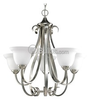 Five-Light Chandelier Fixture - P4416-09 - bulbs.com
