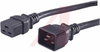Power Cord, 16A, 100-230V, C19 to C20, 6.5 Feet -- 70125148