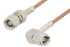SMC Plug to SMC Plug Right Angle Cable 72 Inch Length Using RG178 Coax, RoHS - PE34492LF-72 - Pasternack