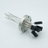 Thermocouple Feedthrough, Type J, 5 Pairs, Miniature Connectors, 2.75 Conflat Flange - A0459-2-CF - MPF Products, INC.
