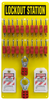 20-Lock Board (Filled with Brady Safety Padlocks) - 51189 - Brady Corporation