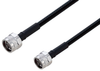 Fire Rated N Male to N Male Low PIM Cable 24 Inch Length Using SPF-250 Coax Using Times Microwave Parts - PE3C6360-24 - Pasternack