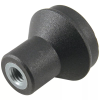 Tapered Knob; Female, Mushroom Head, Black - GK-375 - Reid Supply