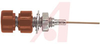 Pin Jack; Red; 3 A; 1500 V (RMS); Polycarbonate; Nickel Plated Brass; 115 degC - 70198184 - Allied Electronics, Inc.