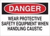 Brady B-302 Polyester Rectangle White Chemical, Biohazard, Hazardous & Flammable Material Sign - 10 in Width x 7 in Height - Laminated - 84461 - 754476-84461 - R. S. Hughes Company, Inc.