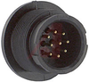 Connector; #20; Solder Cup; 9; Pin; Gold over Nickel 600 V - 70025500 - Allied Electronics, Inc.