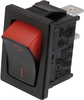 Rocker Sw, Spst, 16A, 125Vac, Black, Red Rohs Compliant Multicomp Pro - 77AH4744 - Newark, An Avnet Company