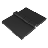 Surface Mount Hinge, 60 mm size, with Stud Mount, Zinc Alloy, Black Powder coated - EH-DHFM-76S - Southco