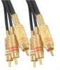 6ft Stereo 3 IN 1 Composite Cable High Grade Gold Plated - 206-265 - SFCable.com