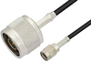 Reverse Polarity SMA Male to N Male Cable 24 Inch Length Using RG174 Coax, RoHS - PE35221LF-24 - Pasternack
