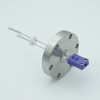 Thermocouple Feedthrough, Type E, 1 Pair, Miniature Connector, 2.75″ Conflat Flange - A2288-4-CF - MPF Products, INC.
