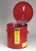 Justrite Red Steel 2 gal Safety Can - 10 in Height - 9 3/8 in Overall Diameter - 697841-01059 - 697841-01059 - R. S. Hughes Company, Inc.