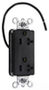 Duplex/Single Receptacle - PT26362-SCBK - Hubbell Wiring Device-Kellems