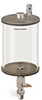 Levelux Clear View Single Feed Manual Lubricator, 1/2 gal Pyrex Reservoir, 1/2” Male NPT - B5176-064PB4W - Oil-Rite Corp.