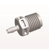Threaded Connector, Barbed, Natural - N8S4 - Qosina Corp.