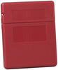 Justrite Red Polyethylene Flip Top Document Storage Box - 10 1/4 in Width - 12 1/2 in Height - 23303 - 23303 - R. S. Hughes Company, Inc.